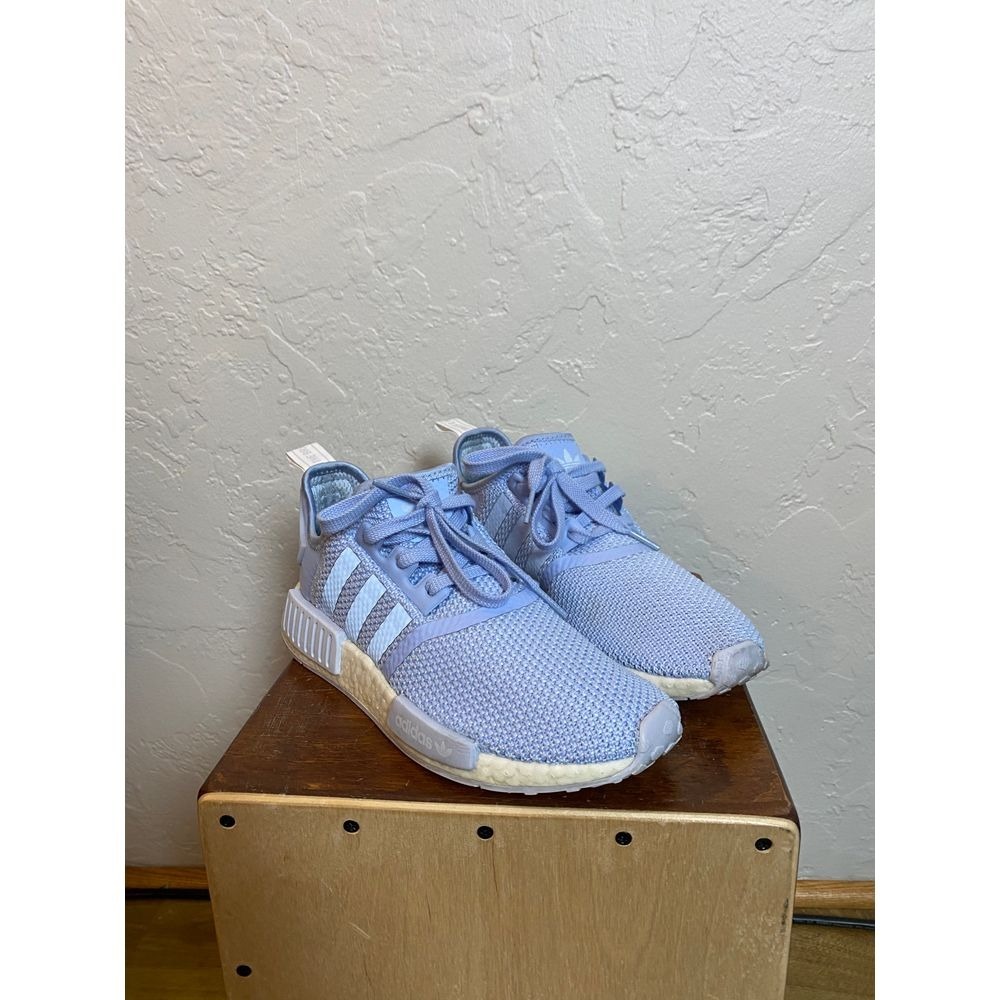 Adidas NMD R1 Light Blue Mesh Sneakers Boost Technology Athletic‎ Running Shoes